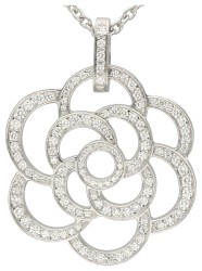 Chanel 18K witgouden Camélia Fil bezet met ca. 0.72 ct. diamanten