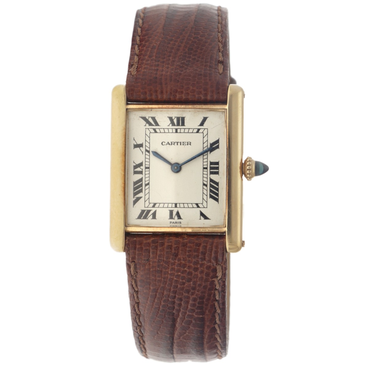 No Reserve - Cartier Tank Louis 96019 'Paris Dial' - Heren horloge - ca. 1980