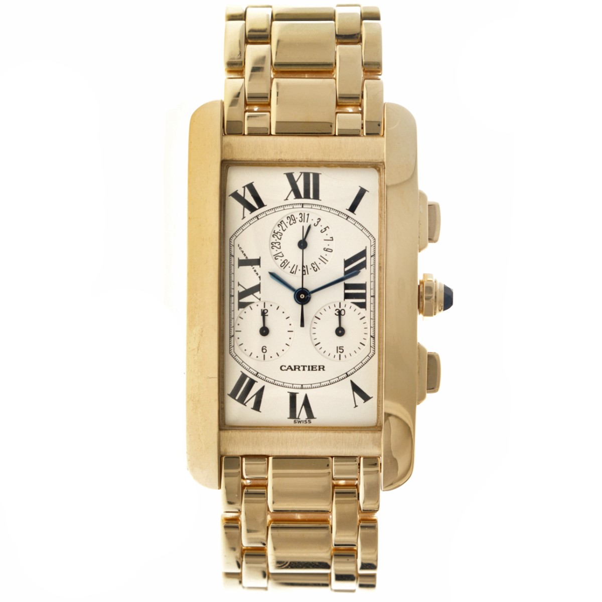 Cartier Tank Américaine 1730 - Heren horloge - 2000.