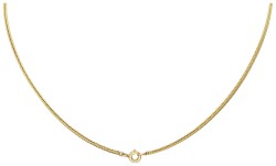 18K geelgouden collier met geschilderde hanger