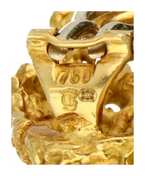 Grosse 18K geelgouden oorbellen