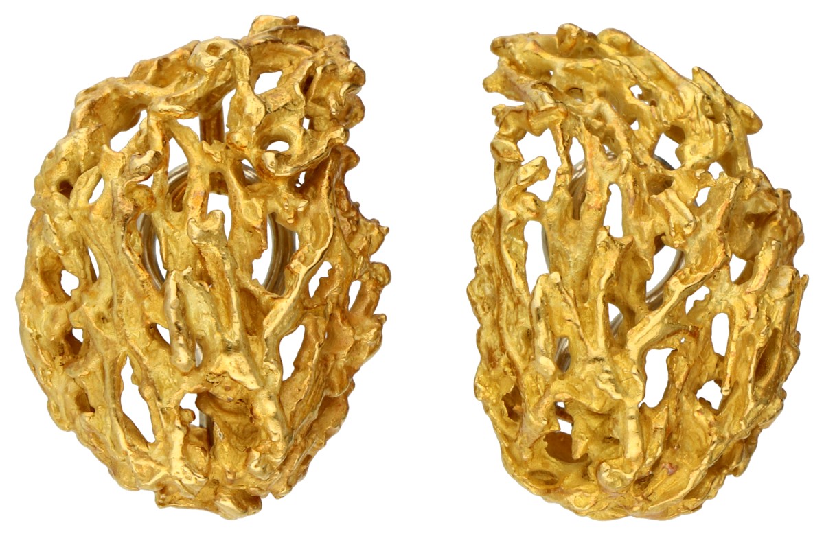 Grosse 18K geelgouden oorbellen