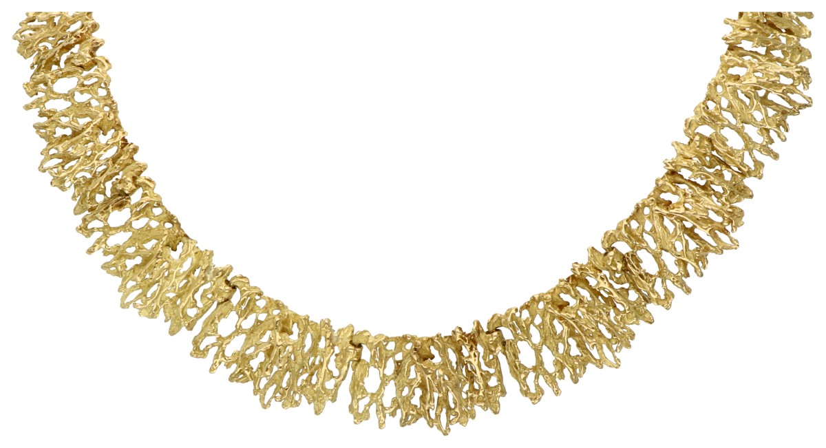 Grosse 18K geelgouden collier. 