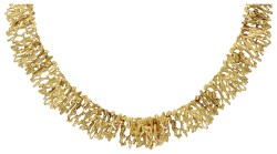 Grosse 18K geelgouden collier. 