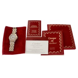 Cartier Cougar Large '2 Row' 187904 / W35006B6 - Midsize horloge - 1993.