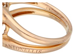 Antonellis 18K roségouden ring met diamant