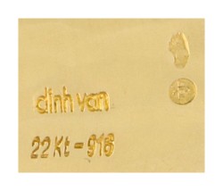 Dinh van 22K geelgouden 'Pi Chinois' ring