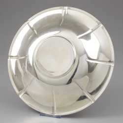 Art Deco fruitschaal, Wolfers Frères, Brussel ca. 1945, zilver.