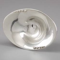 Art Deco bonbonschaal, L.J. Braakman, Amsterdam 1942, zilver.