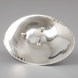 Art Deco bonbonschaal, L.J. Braakman, Amsterdam 1942, zilver.