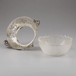 Druivenschaal, Duitsland ca. 1880-1890, zilver.