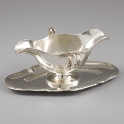 Saucière / sausboot, Paul Canaux & Cie. Parijs 1892-1911, zilver.