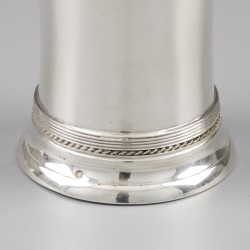 Beker, Pier van der Woude, Sneek 1913, zilver.