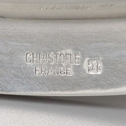 Christofle saucière / sausboot, model Malmaison, Parijs ca. 1975, verzilverd.