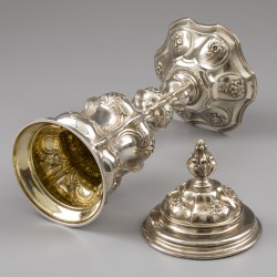 Bokaal, Duitsland ca. 1890, zilver.