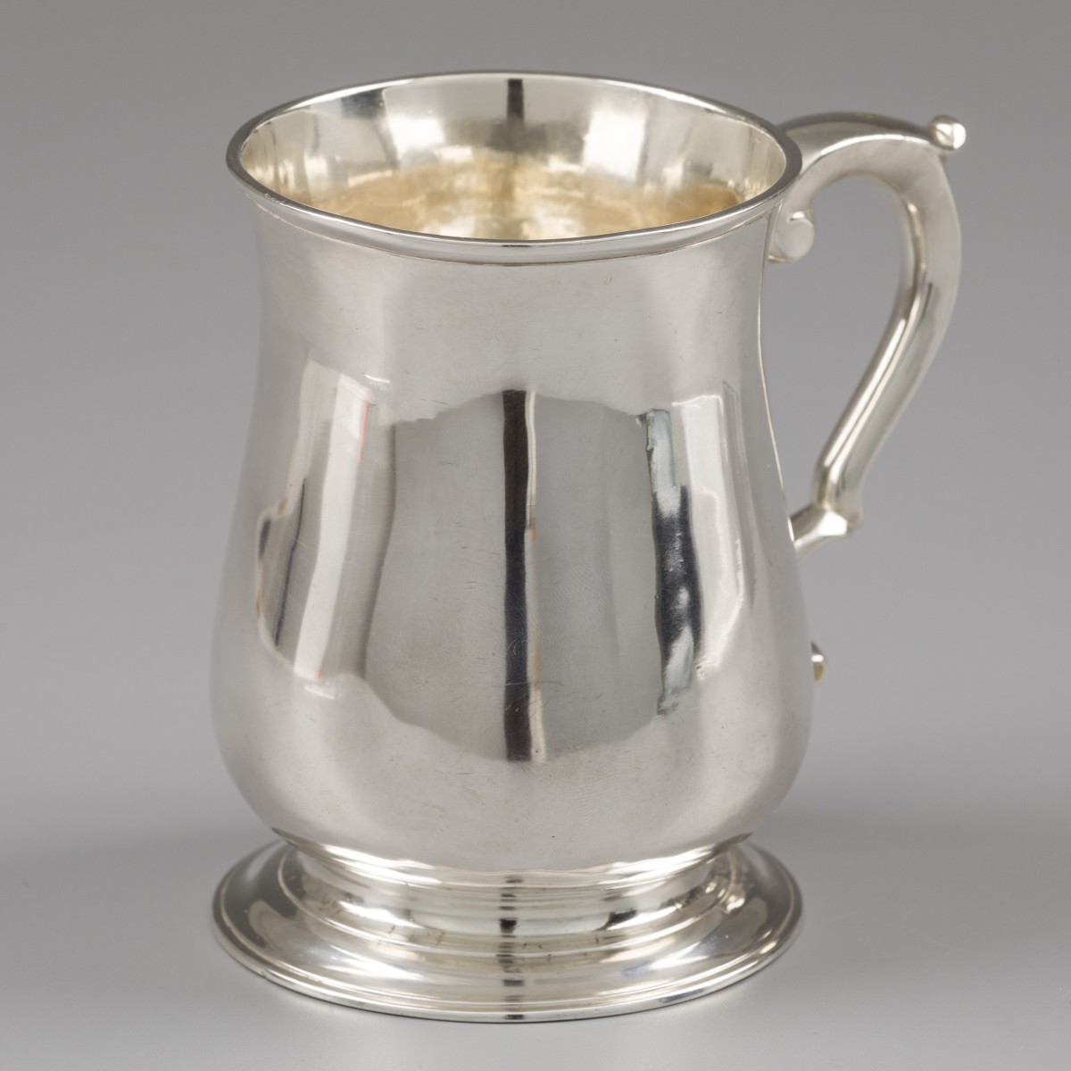 'Georgian silver' bierpul / pint, Richard Gurney & Thomas Cook, Londen 1753, zilver.