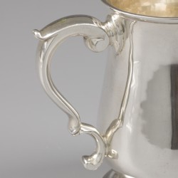 'Georgian silver' bierpul / pint, Richard Gurney & Thomas Cook, Londen 1753, zilver.