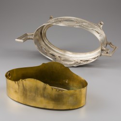 Jugendstil jardinière, Bruckmann & Söhne, Heilbronn ca. 1900, zilver.