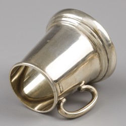 Whisky cups (6), Cooke & Kelvey, Calcutta, India, ca. 1920, zilver.