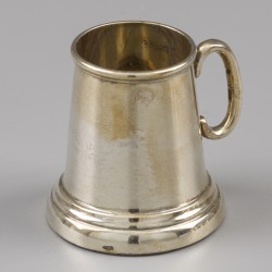 Whisky cups (6), Cooke & Kelvey, Calcutta, India, ca. 1920, zilver.