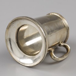 Whisky cups (6), Cooke & Kelvey, Calcutta, India, ca. 1920, zilver.