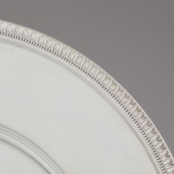 Christofle onderborden (2), model Malmaison, Parijs ca. 1975, verzilverd.