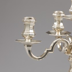 Kandelaar, Zaramella Argenti, Padua ca. 1980, zilver