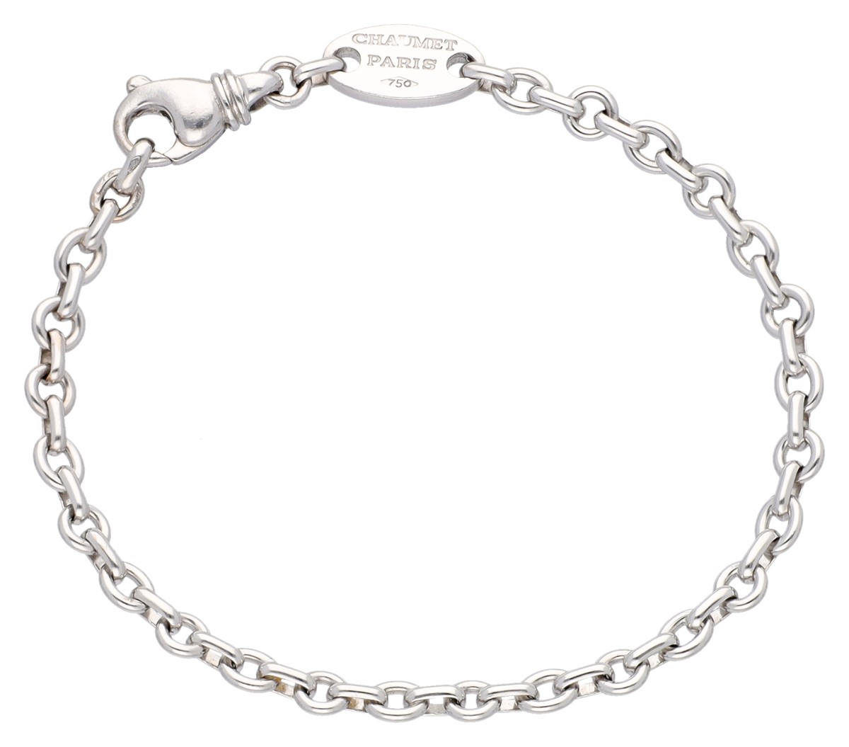 Chaumet 18K witgouden schakelarmband. 