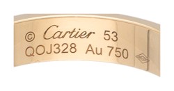 Cartier 18K  geelgouden 'Love Diamond' ring