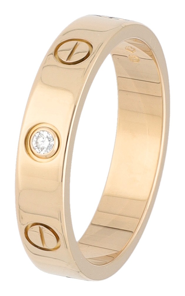 Cartier 18K  geelgouden 'Love Diamond' ring