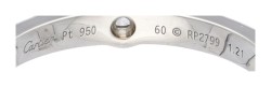 Cartier platina solitair ring met 1.21 ct. diamant