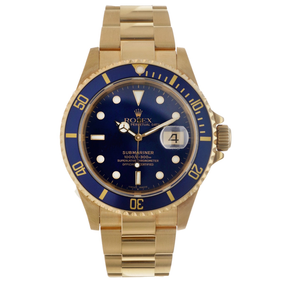 Rolex Submariner Date 18K. 16618 - Heren horloge - ca. 1999.