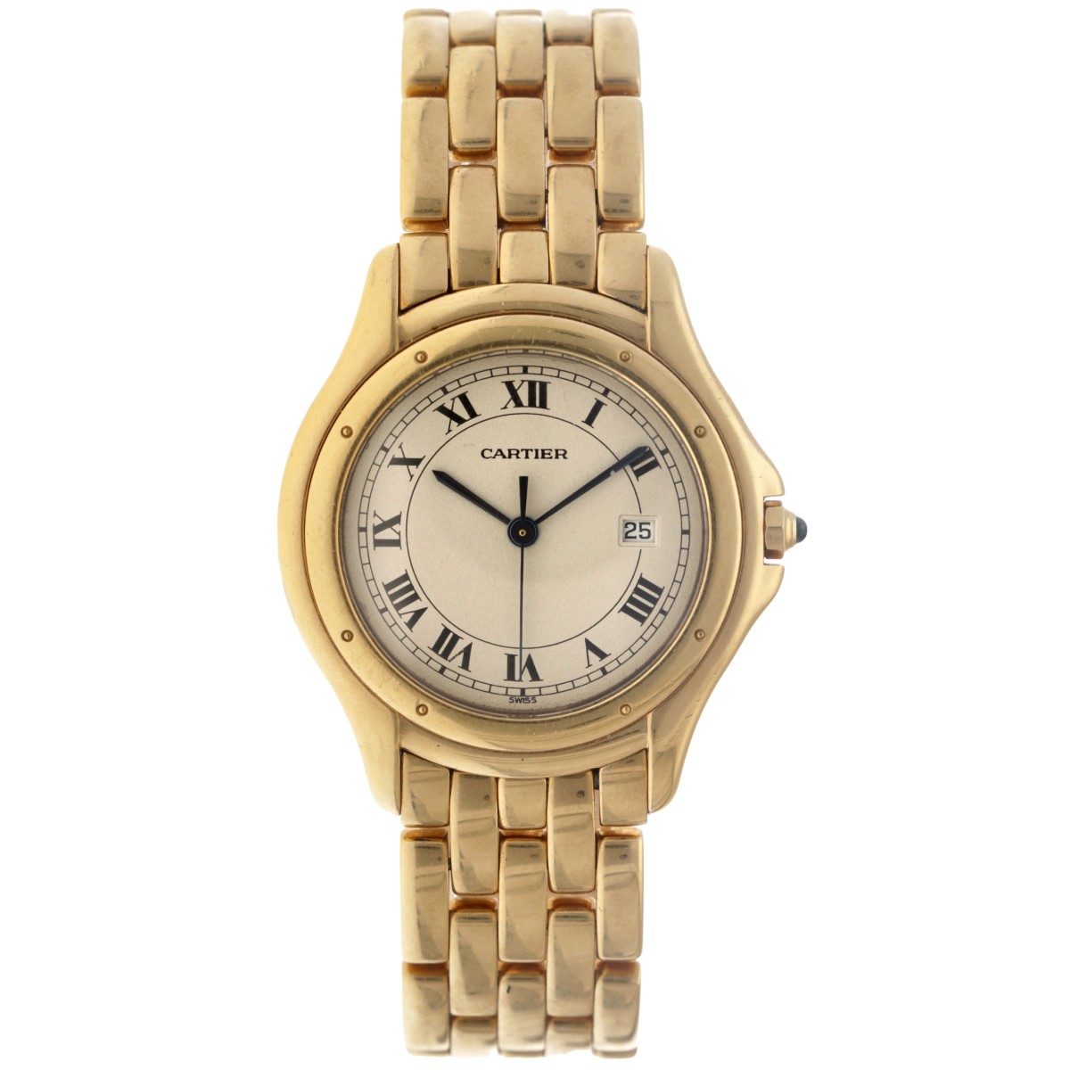 Cartier Cougar 18K. 887920 - Heren horloge - ca. 1990.