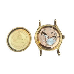 No Reserve - Omega Constellation 18K. 'Dogleg Gold Pie-Pan' 2782/2799 SC - ca. 1954.