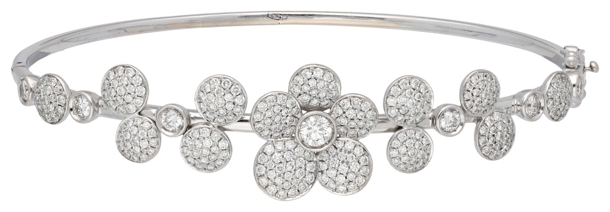 Antonellis 18K witgouden armband bezet met ca. 1.98 ct. diamant.