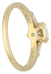 18K geelgouden ring bezet met ca. 1.51 ct. diamant