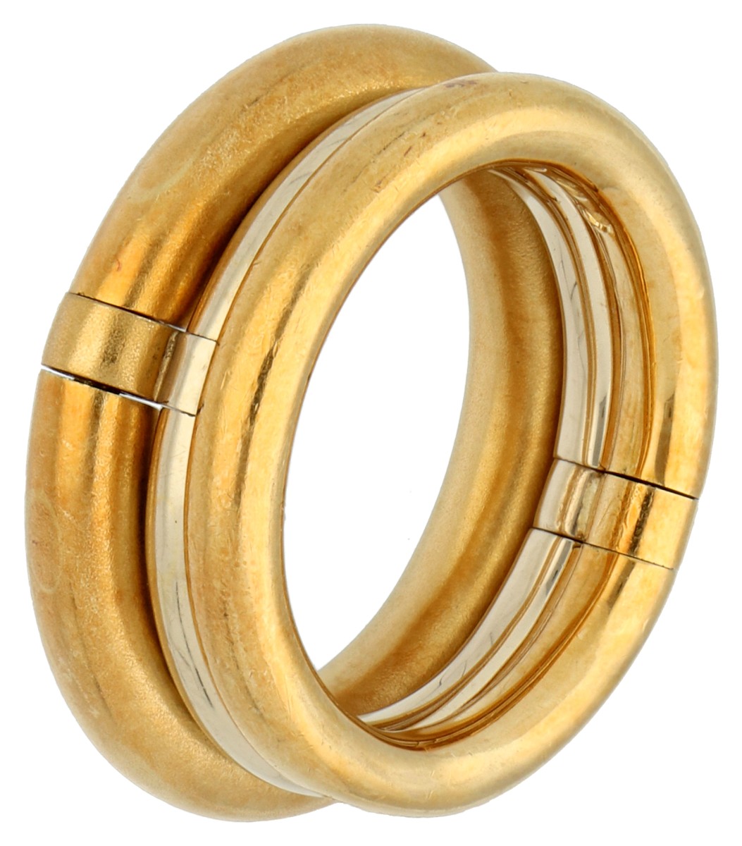 Pomellato 18K bicolor gouden 'Tubolare' ring