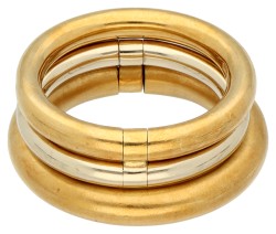 Pomellato 18K bicolor gouden 'Tubolare' ring