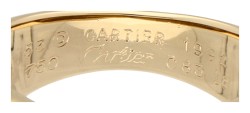 Cartier 18K geelgouden ring bezet met ca. 0.66 ct. natuurlijk saffier