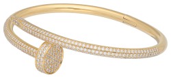 Cartier 18K geelgouden 'Juste un clou' armband bezet met ca. 1.99 ct. diamant