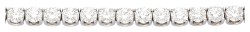 18K witgouden tennisarmband bezet met 16.48 diamant, Inclusief ALGT certificaat