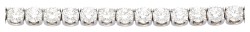 18K witgouden tennisarmband bezet met ca. 15.43 ct. diamant