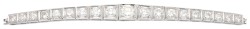 14K witgouden armband bezet met ca. 4.76 ct. diamant