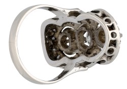 14K witgouden ring bezet met ca. 1.62 ct. diamant