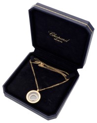 Chopard 18K geelgouden happy spirit collier diamant