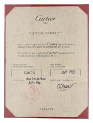 Cartier 18K geelgouden  'TRINITY CONSTELLATION RING' bezet met ca. 0.25 ct. diamant