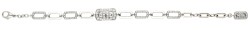 Bvlgari 18K witgouden 'Parentesi' armband bezet met ca. 0.95 ct. diamant