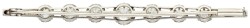 Platina broche bezet met ca. 2.34 ct. diamant