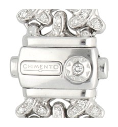 Chimento 18K witgouden collier bezet met ca. 9.68 ct. diamant