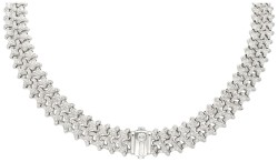 Chimento 18K witgouden collier bezet met ca. 9.68 ct. diamant. 